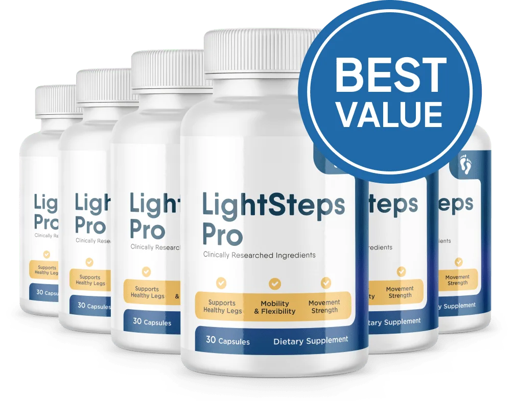 Six-bottle LightSteps Pro pack